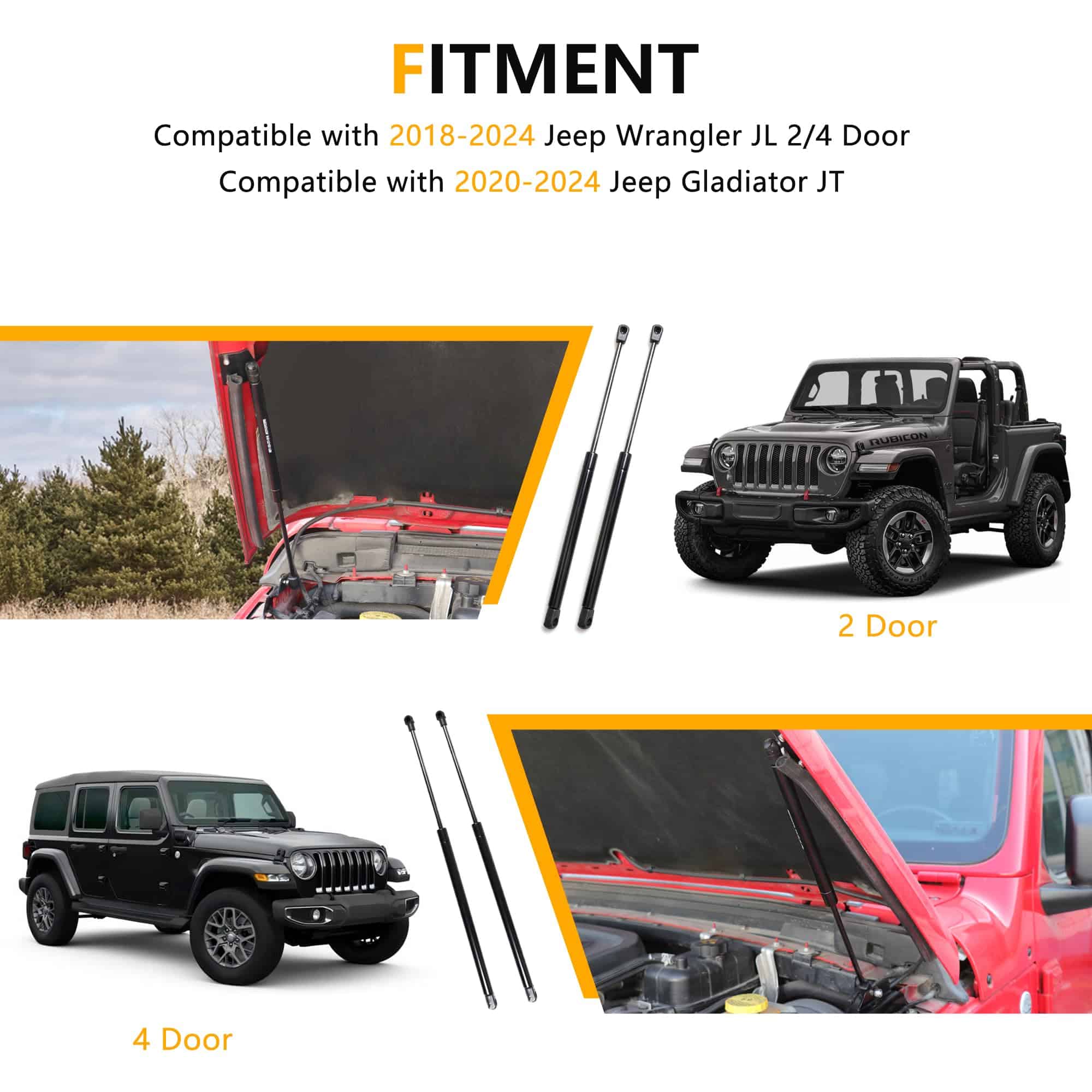 Kit de Asistencia para Elevación de Capó RERPRO Compatible - Imagen 3