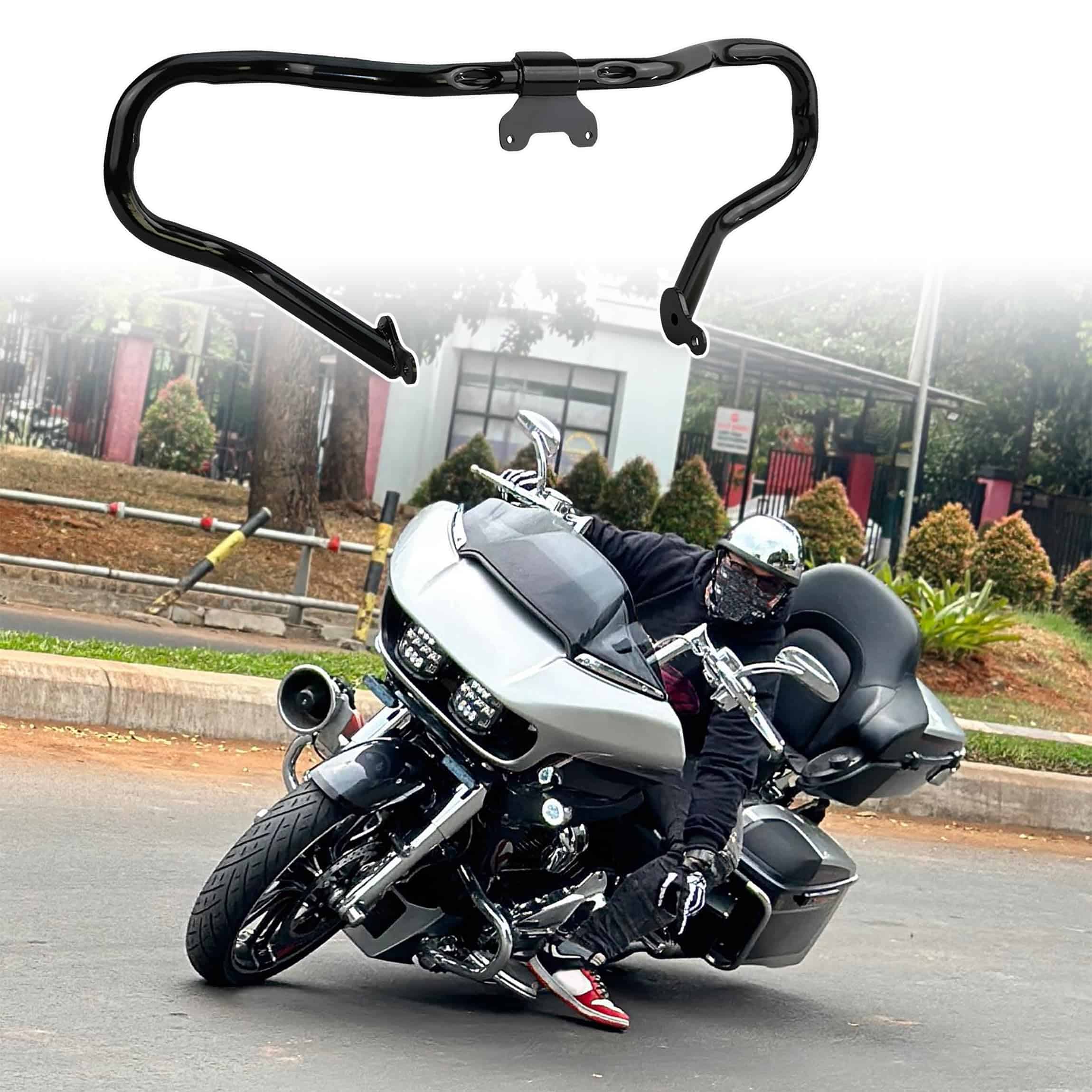 Guardabarros del motor recortado para Harley Road Glide