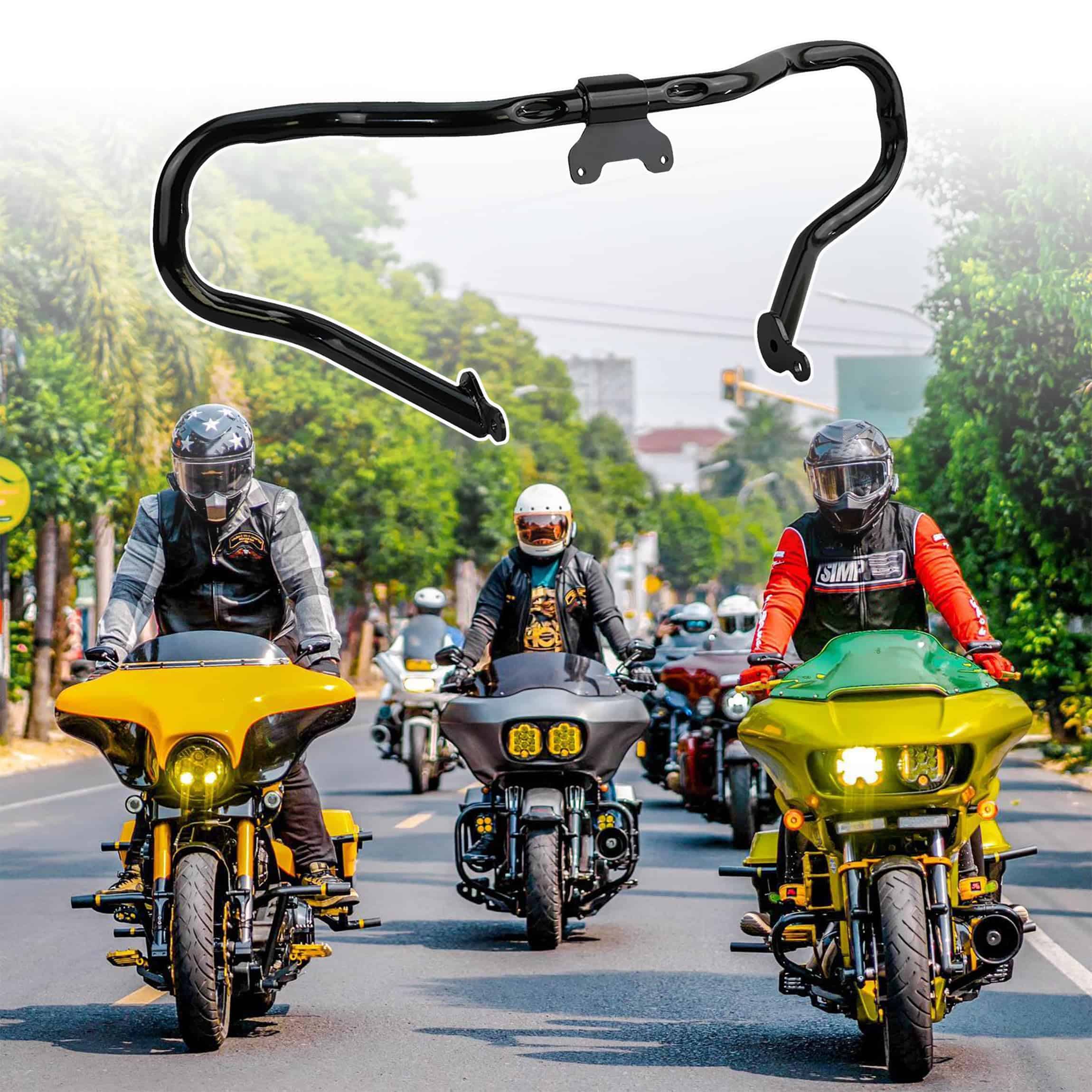 Guardabarros del motor recortado para Harley Road Glide - Imagen 4