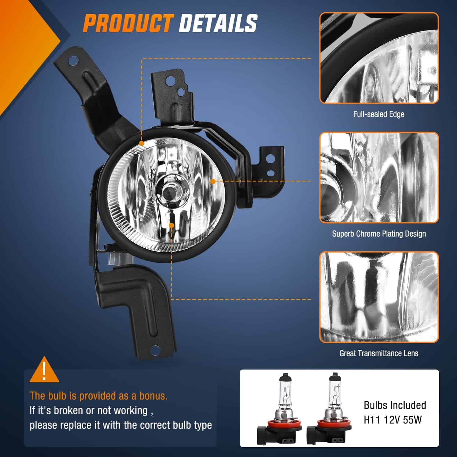 Nilight Faros de Niebla Ensamblaje Compatible con 2007 2008 - Imagen 3