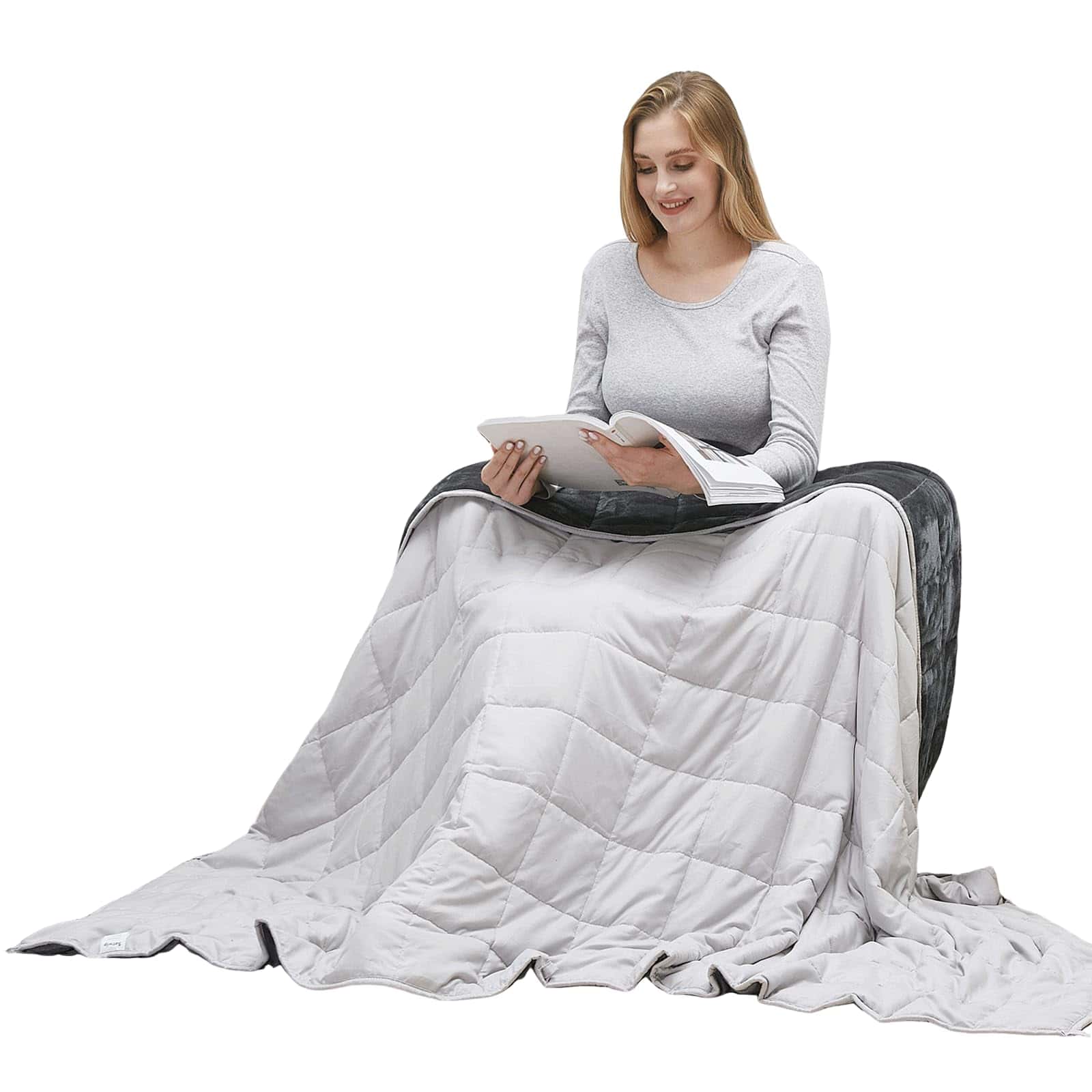 Manta Ponderada MOTRIP 15 lbs Tamaño Queen con Reverso de