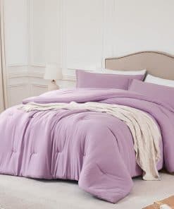 Juegos de edredones para reina extragrande Quataly Lavanda,