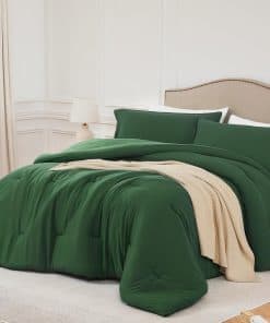 Set de Edredón Quataly Queen Verde Esmeralda, 3 Piezas,