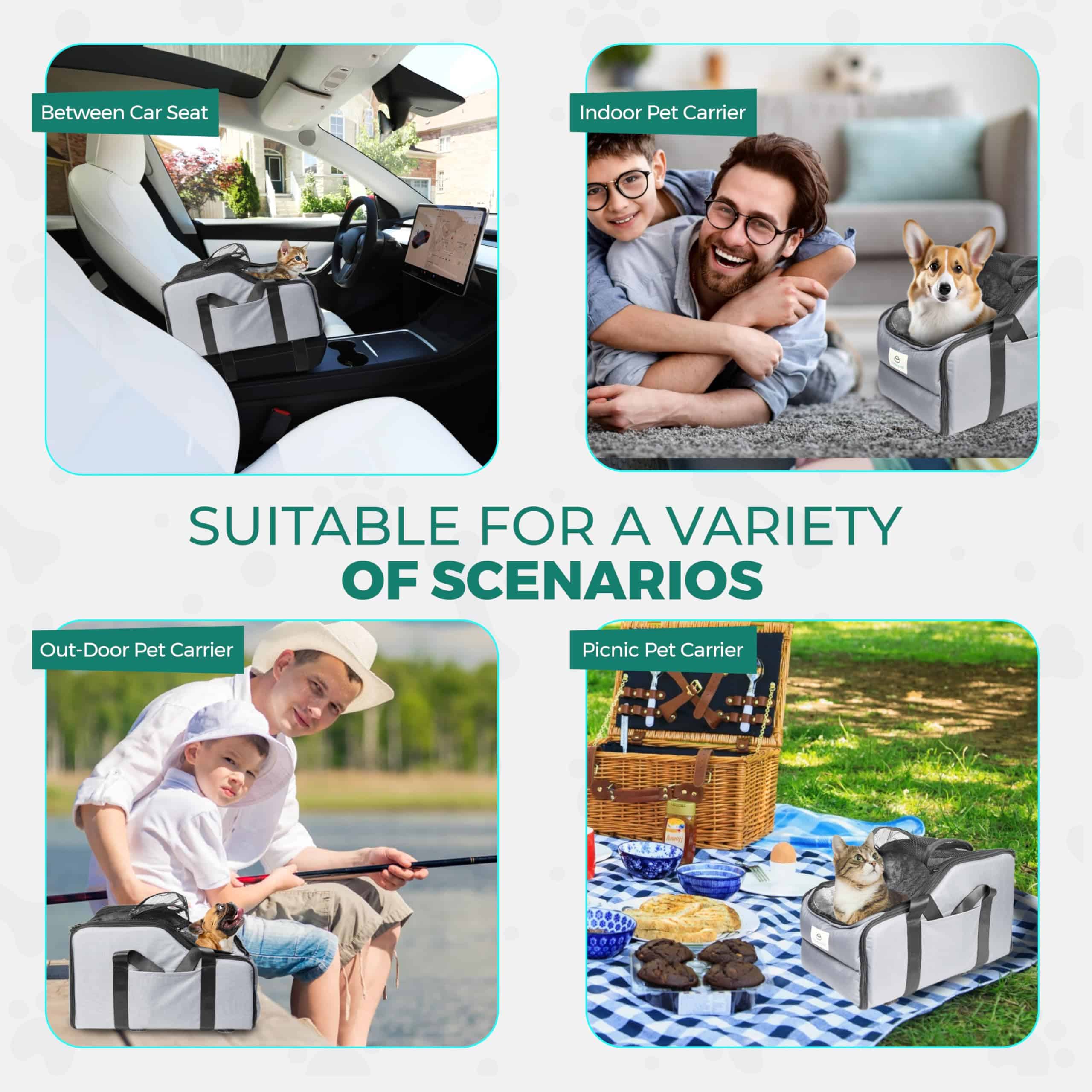 Asiento para Auto de Consola para Perros FurrComfort - - Imagen 4