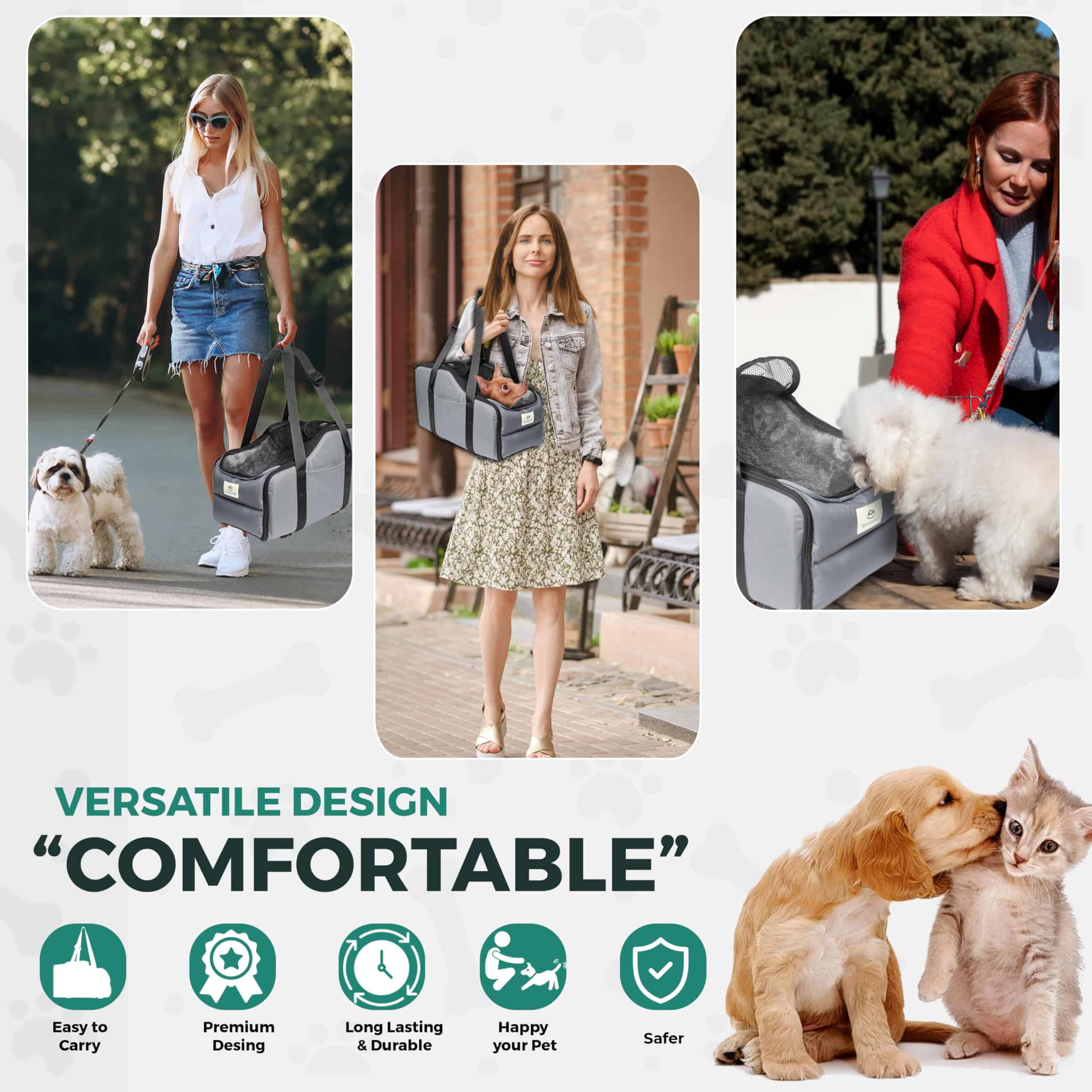 Asiento para Auto de Consola para Perros FurrComfort - - Imagen 5