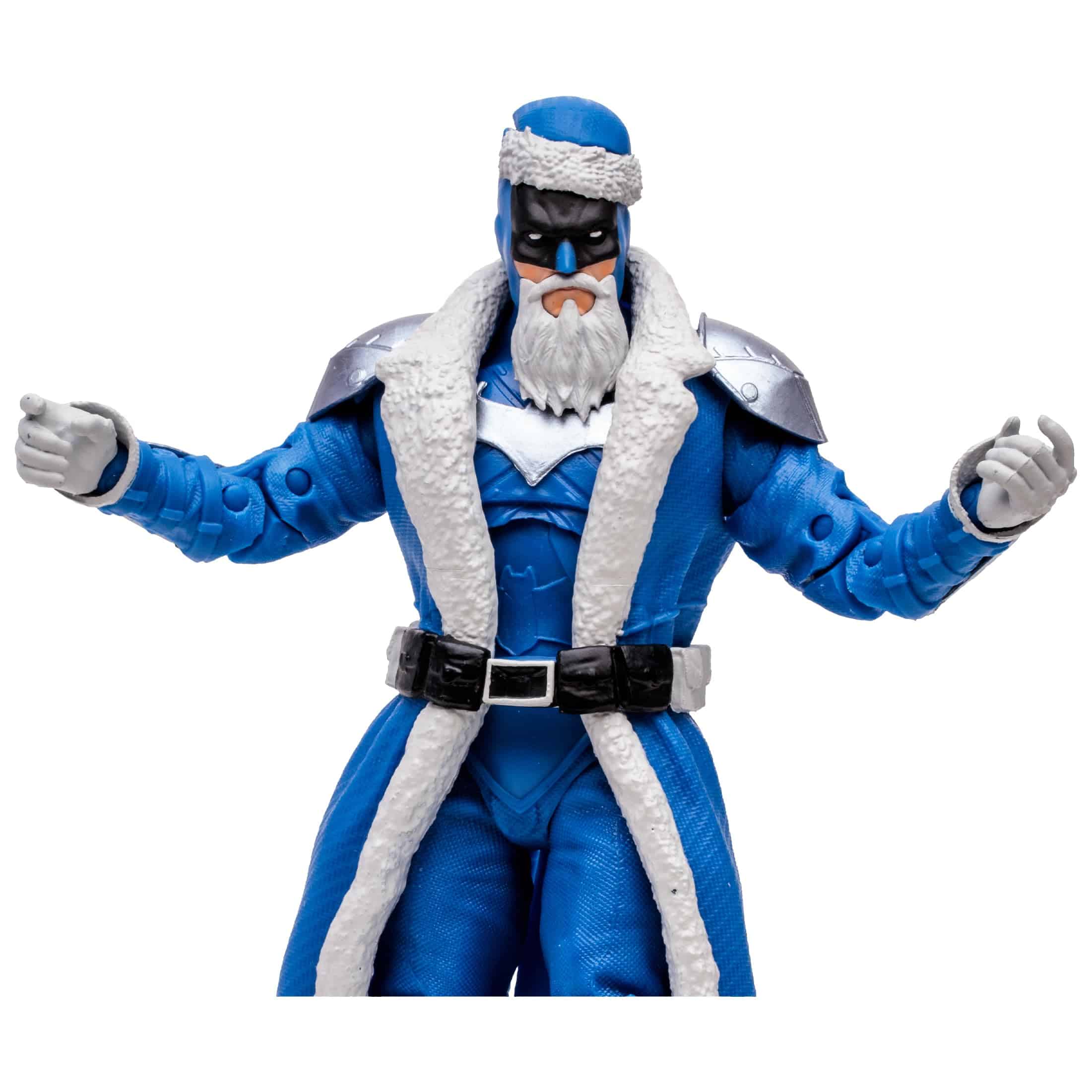 Figura de Batman Santa (Traje Azul) Gold Label de 7" - Imagen 3