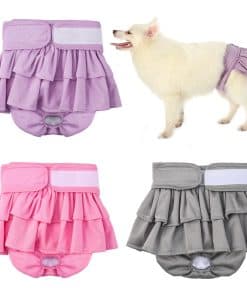 Pañales lavables para perros hembra TOPZGLEEY; Pack de 3