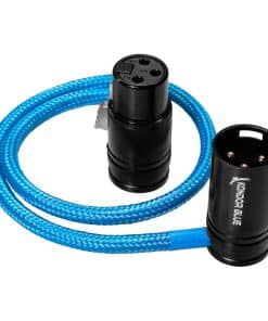 Cable XLR Recto Trenzado de Bajo Perfil de 16" KONDOR BLUE