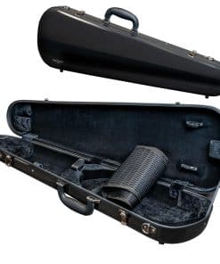 Estuche de violín clásico de fibra de vidrio de caparazón