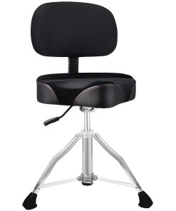 Banqueta de Batería con Respaldo, Silla de Batería Portátil