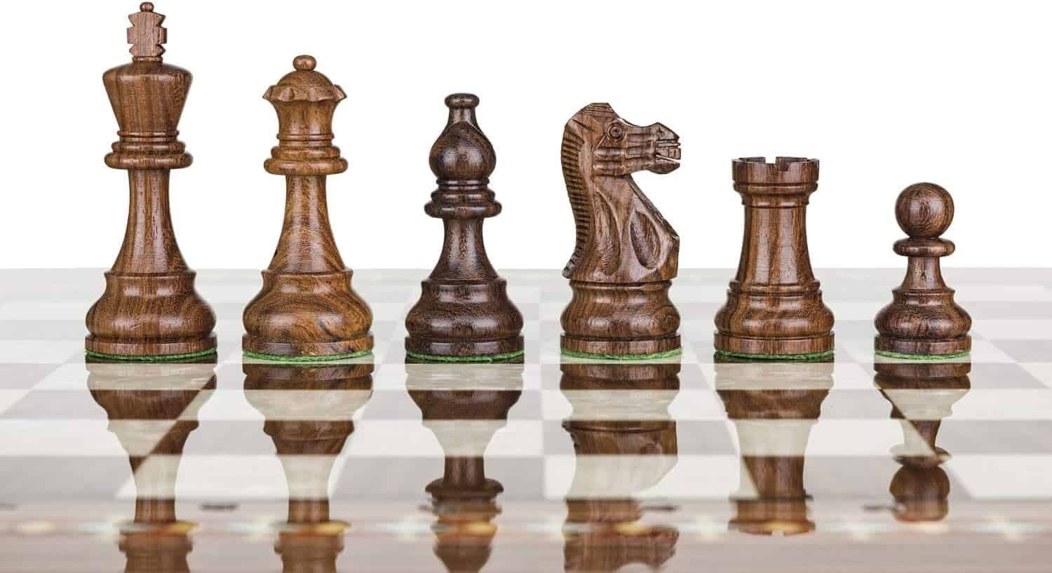 Piezas de ajedrez de madera clásicas Staunton - Ajedrez - Imagen 3