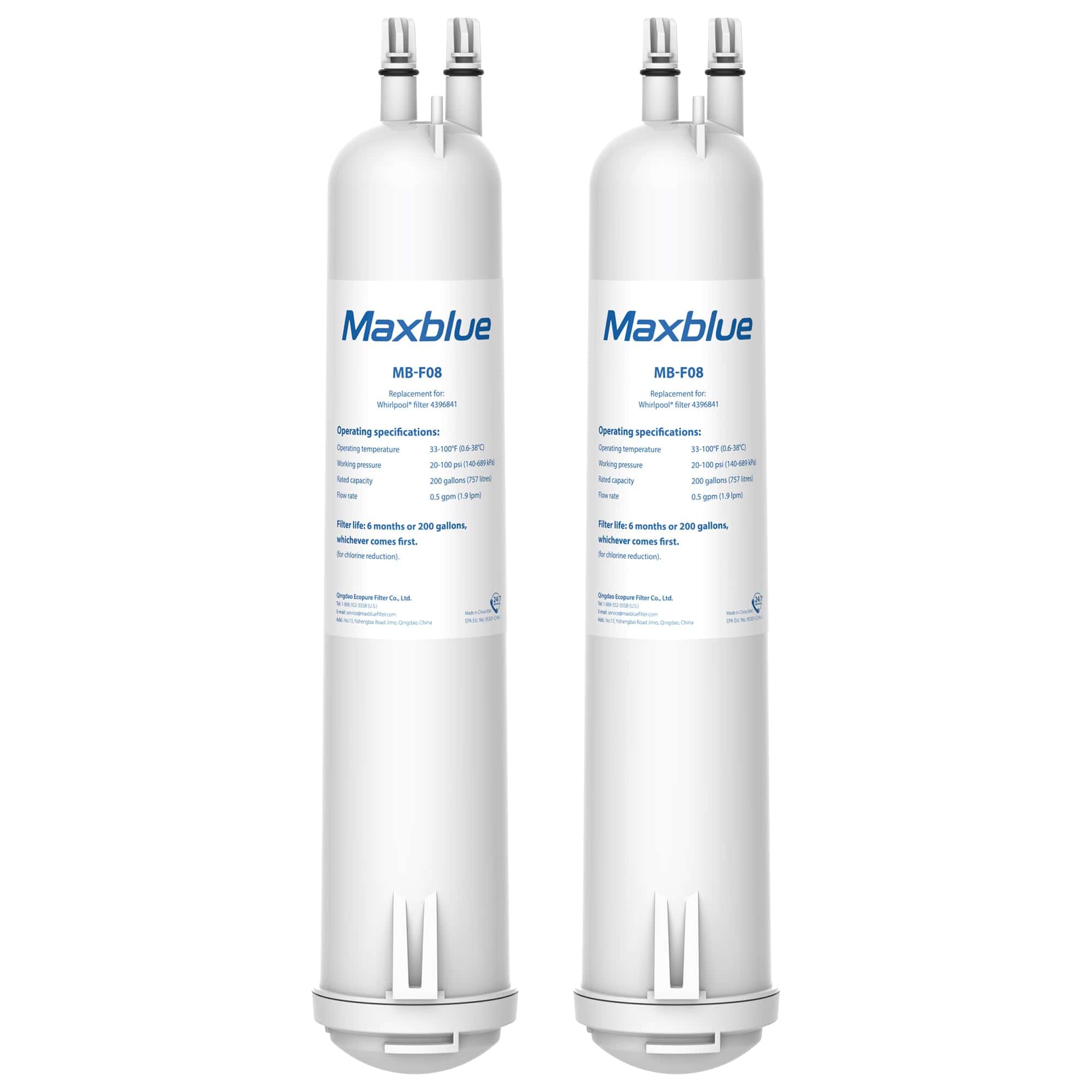 Filtro de agua para refrigerador Maxblue MB-F08, sustituto