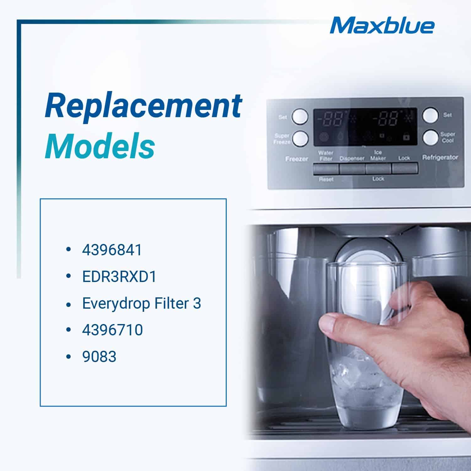 Filtro de agua para refrigerador Maxblue MB-F08, sustituto - Imagen 5