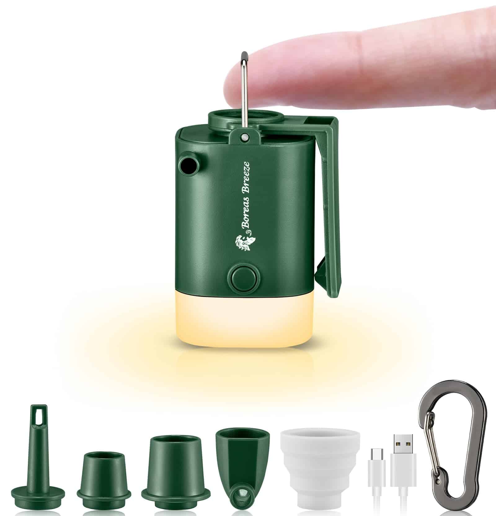 Mini Bomba de Aire Portátil: Inflador Pequeño USB C