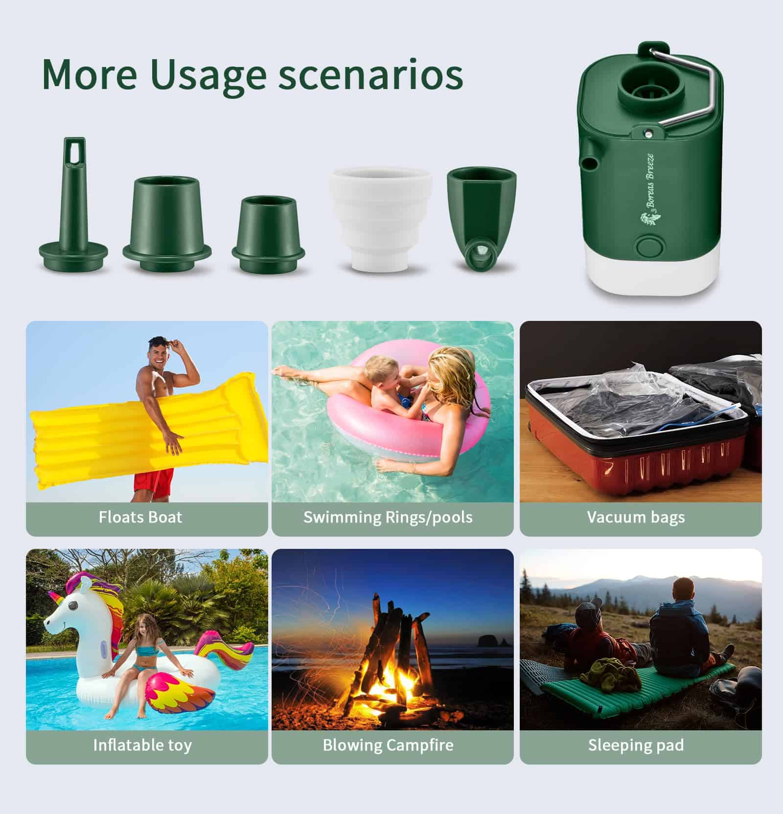 Mini Bomba de Aire Portátil: Inflador Pequeño USB C - Imagen 4