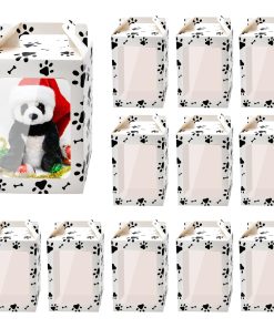 12 Bolsas de Regalo Transparentes para Perritos, Gatos y