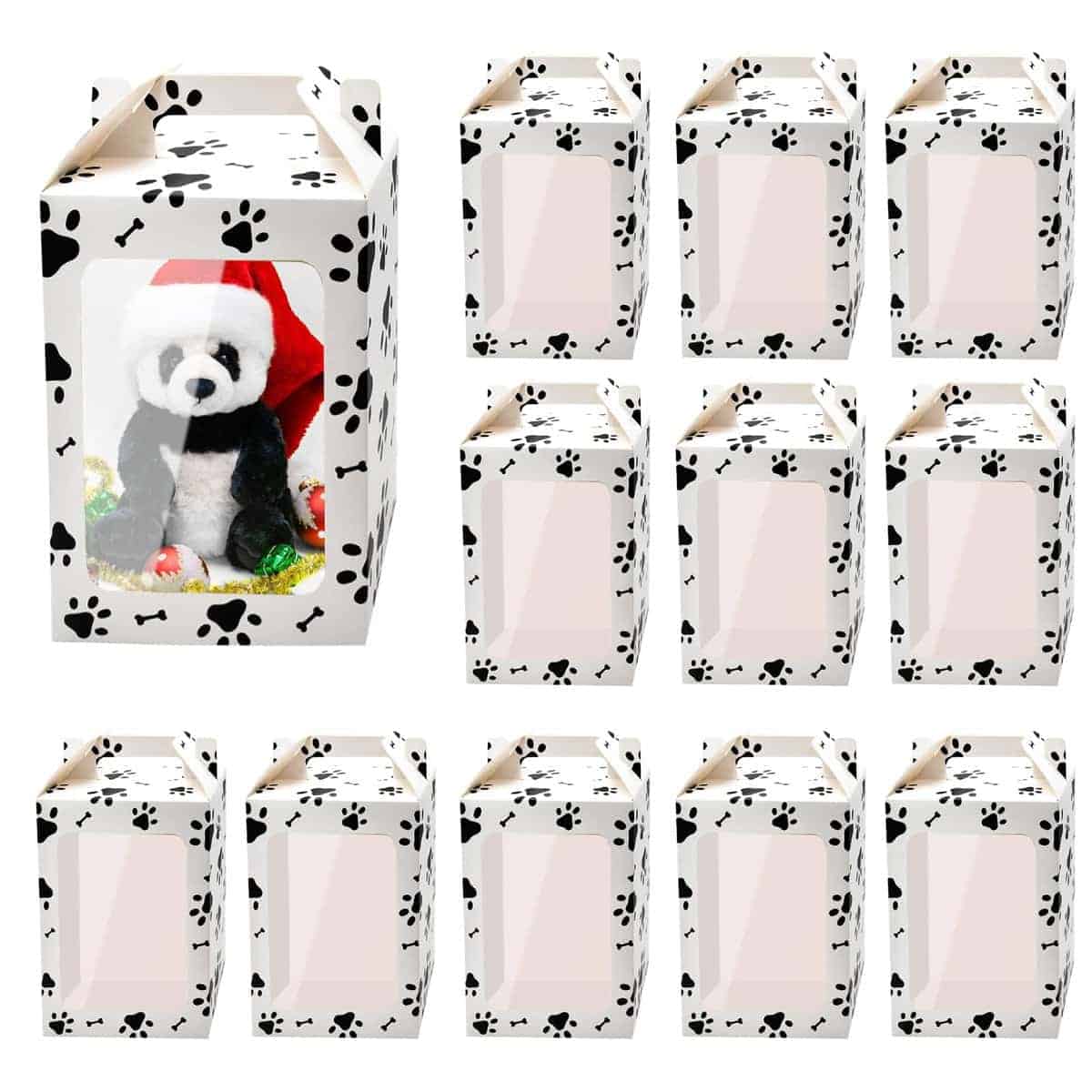 12 Bolsas de Regalo Transparentes para Perritos, Gatos y