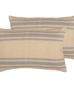 VHC Brands 2 Piezas Dakota Star Farmhouse Blue Standard