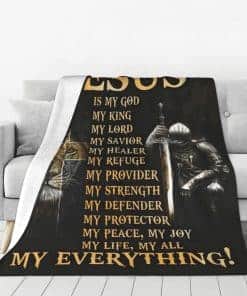 Manta Cristiana de Jesús León Cruz Guerrero Decorativa