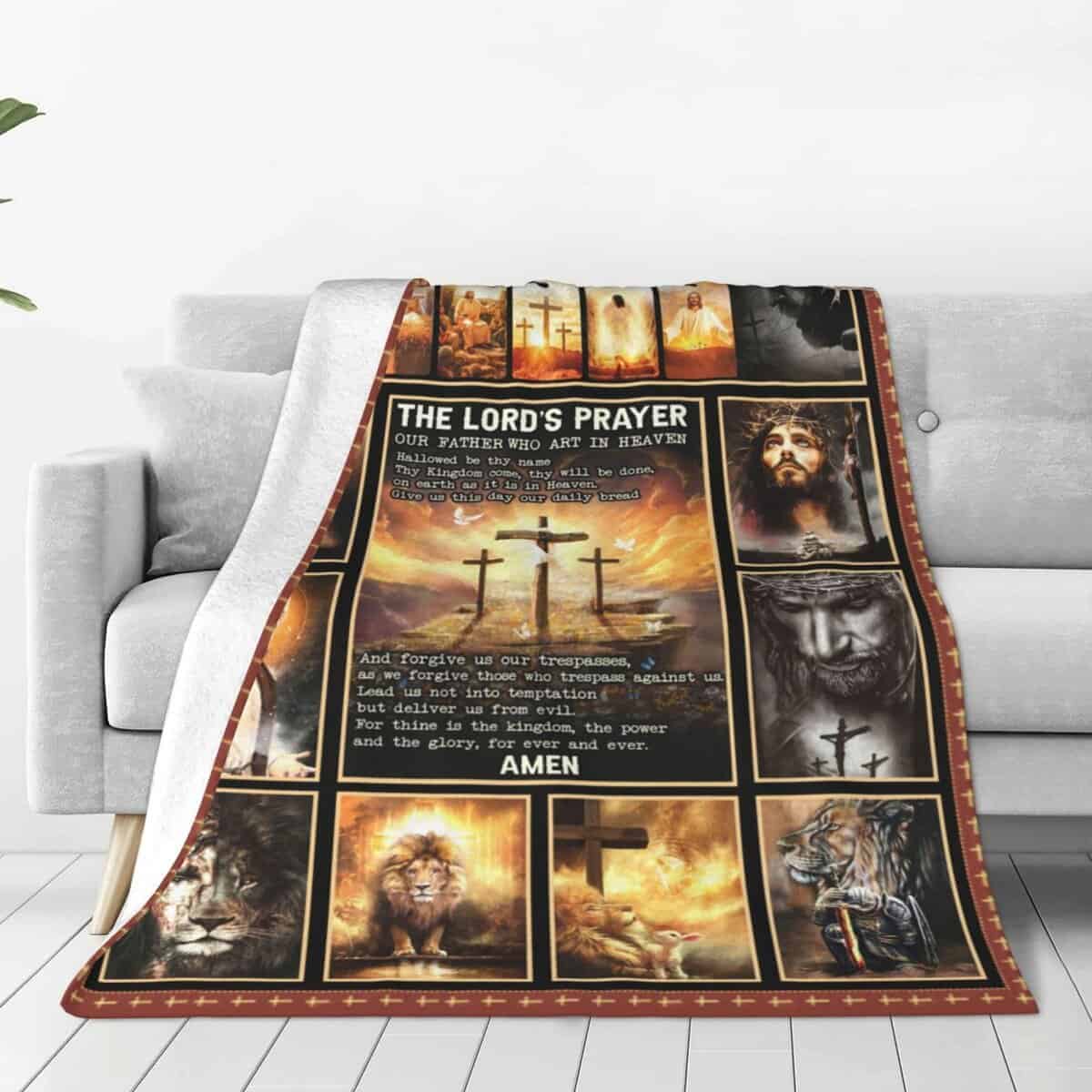 Manta de Cristianismo Jesús Decorativa Religiosa para el