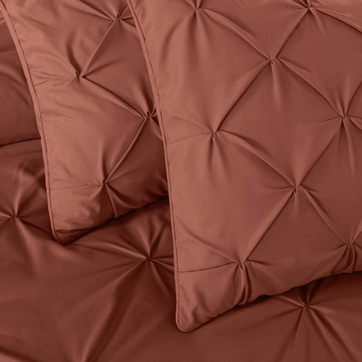 Juego de Edredón Berlin Terracota Chezmoi Collection Queen, - Imagen 7