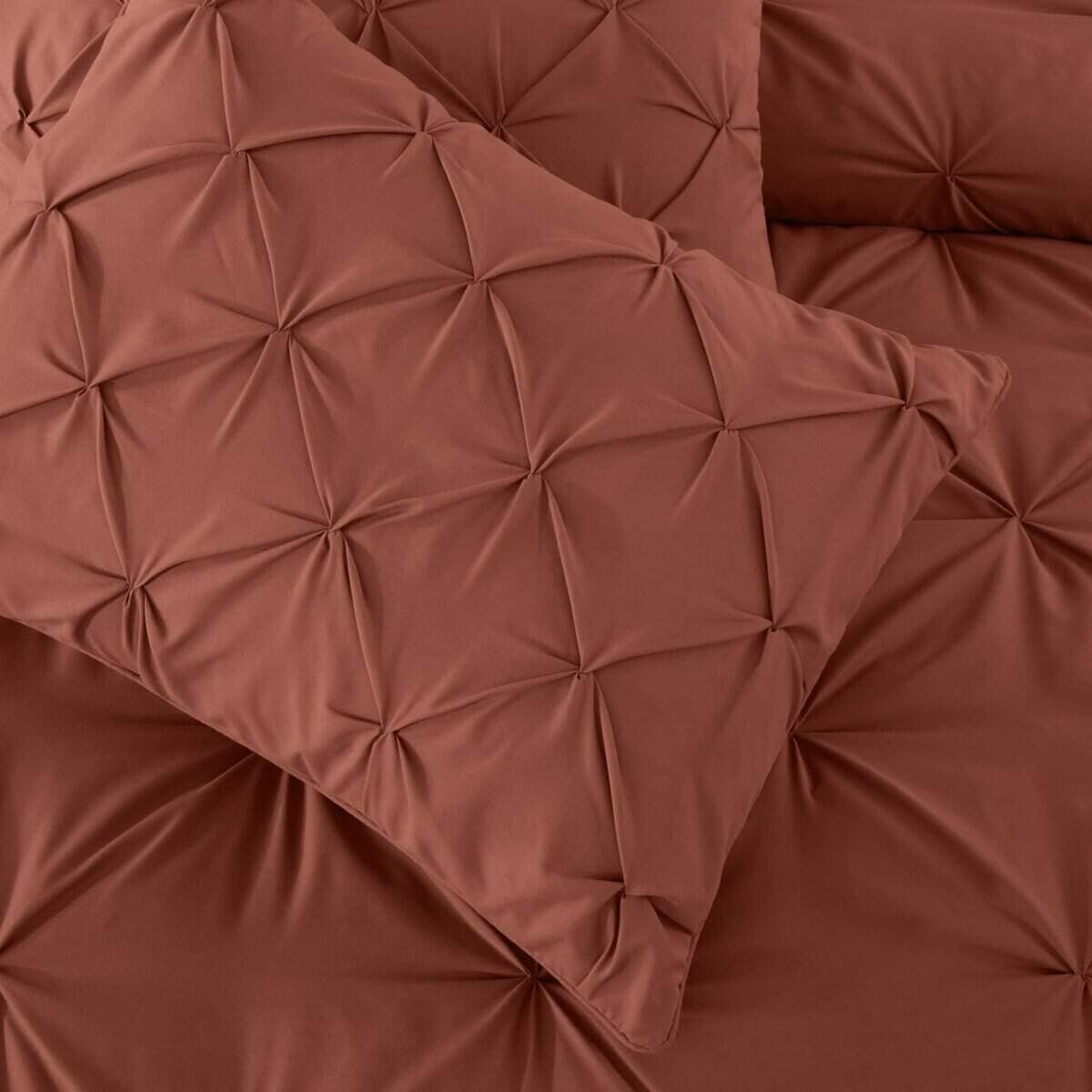 Juego de Edredón Berlin Terracota Chezmoi Collection Queen, - Imagen 9
