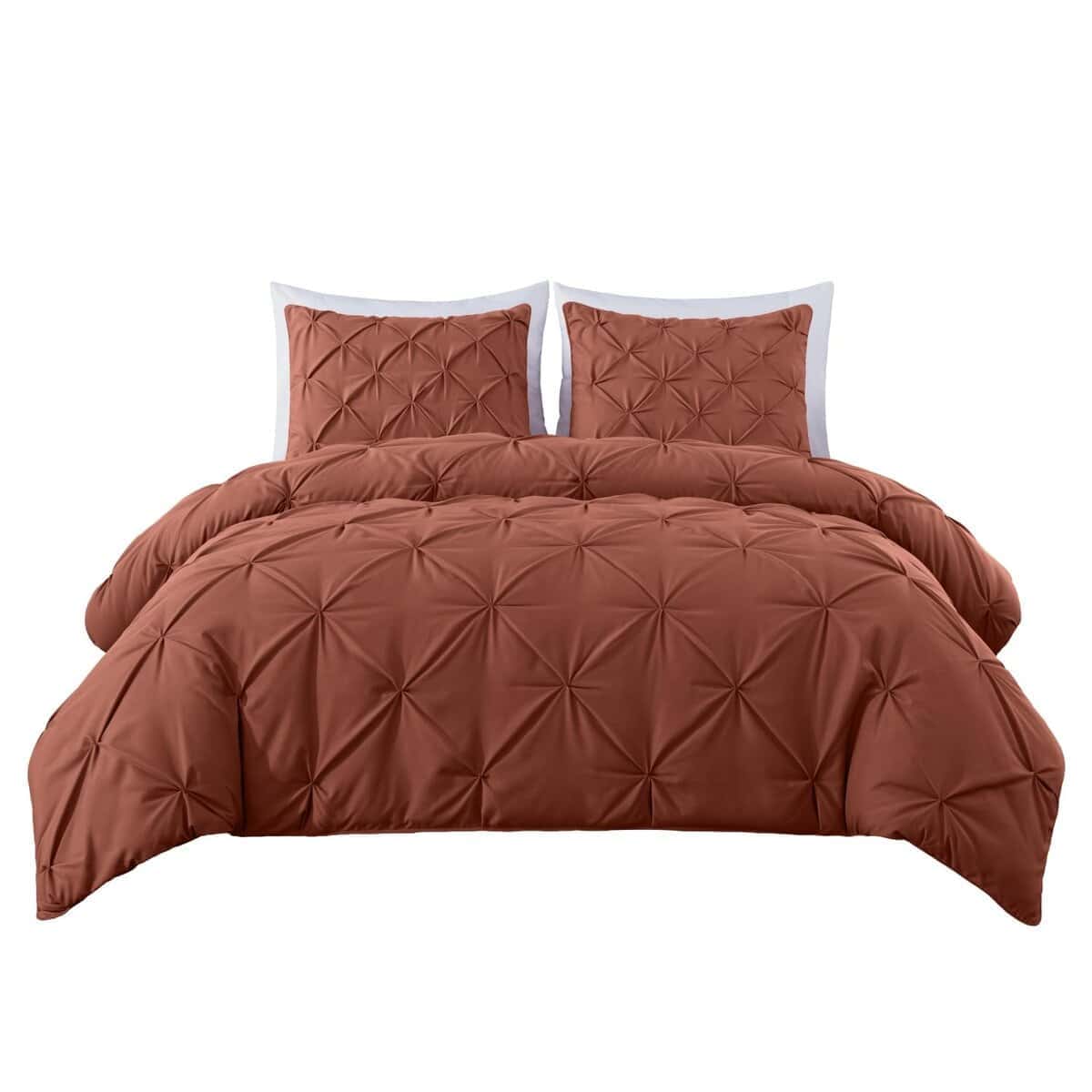 Juego de Edredón Berlin Terracota Chezmoi Collection Queen, - Imagen 10