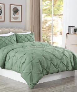 Juego de edredón Chezmoi Collection Berlin en color verde
