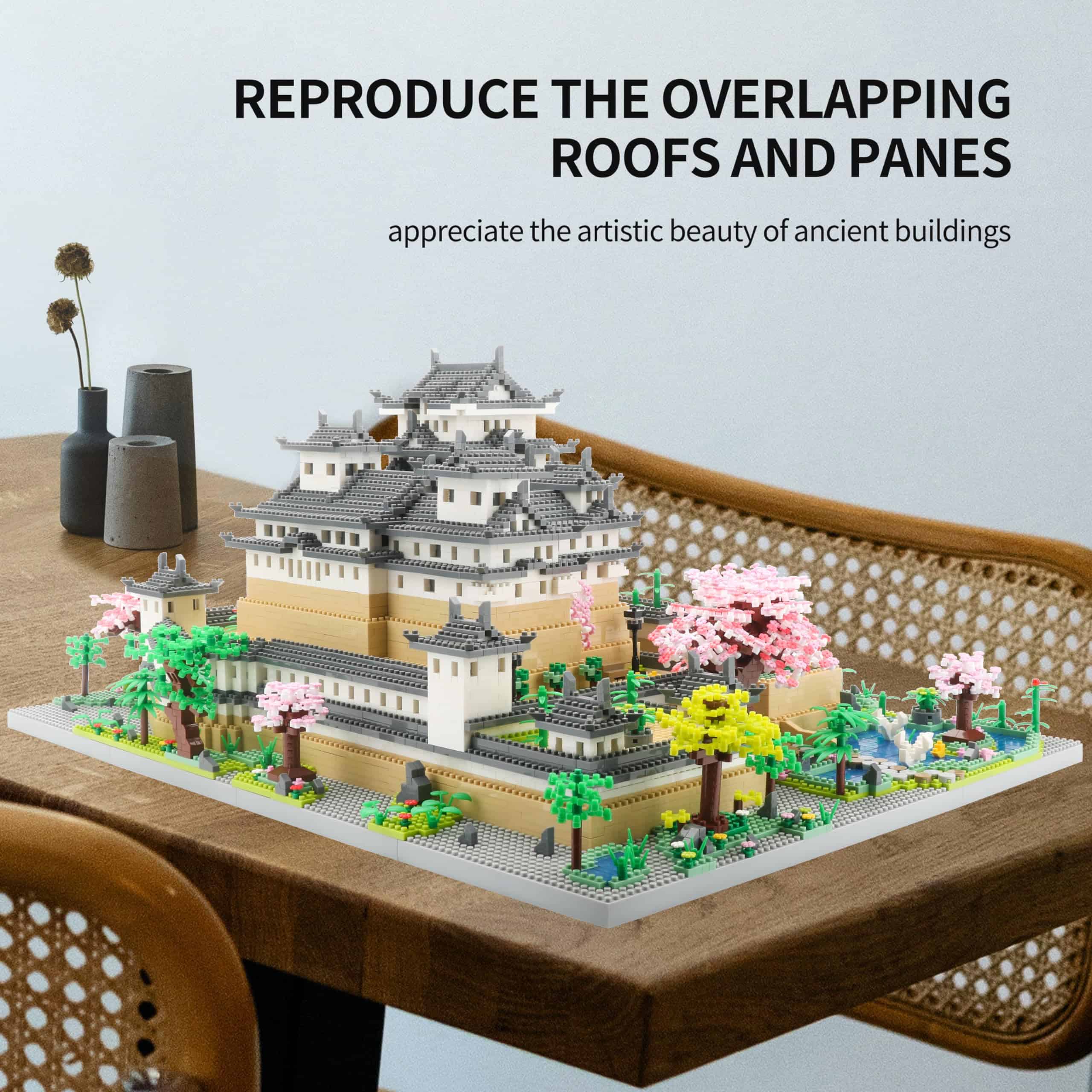 Set de bloques de construcción del Castillo de Himeji en - Imagen 6