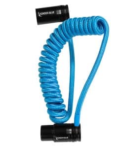Cable XLR en Espiral Trenzado de Perfil Bajo KONDOR BLUE