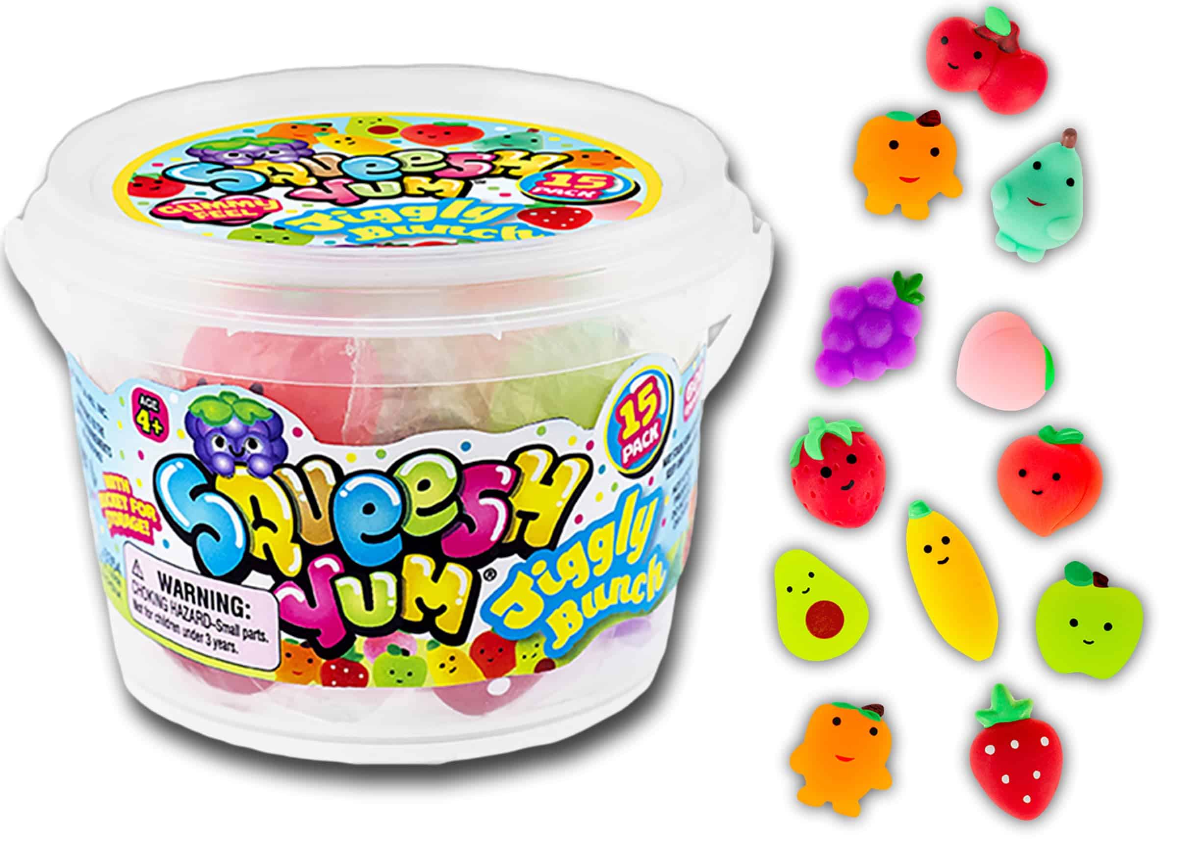 JA-RU Mini Fruits Mochi Squishy Toy (8 Buckets, 120 - Imagen 3
