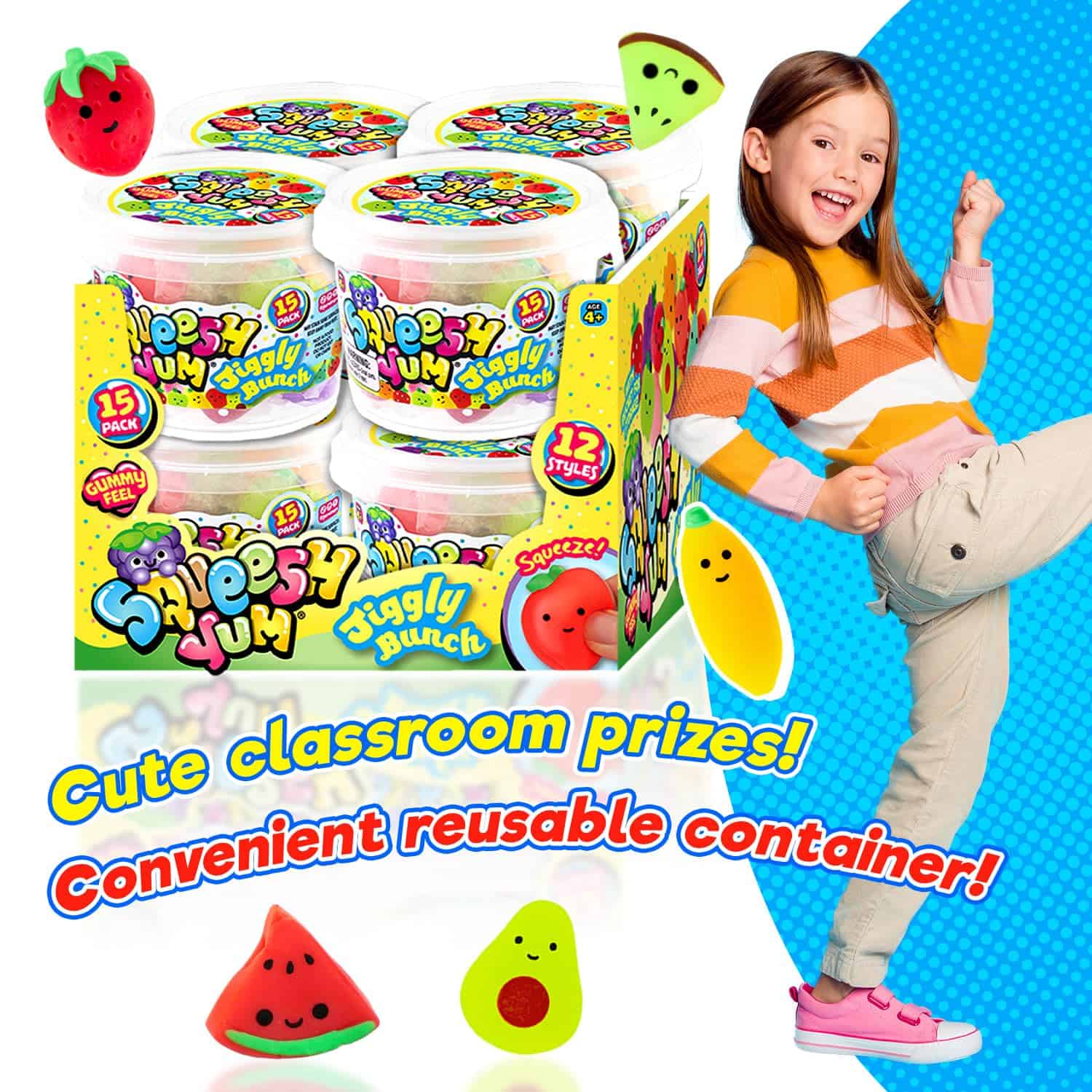 JA-RU Mini Fruits Mochi Squishy Toy (8 Buckets, 120 - Imagen 6