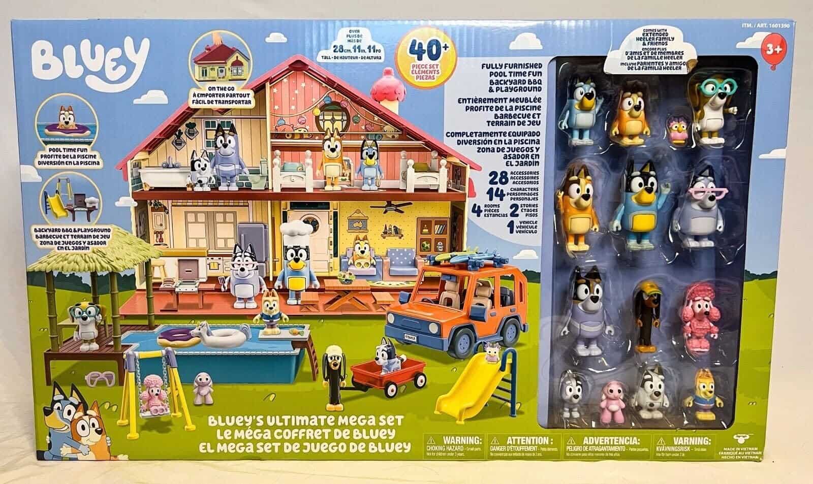 Set Mega Bluey Nuevo 2023 | 40 Piezas 4 Sets en un mega set