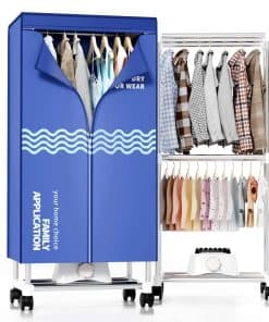 Secadora de Ropa Portátil con Temporizador, Armario de Ropa