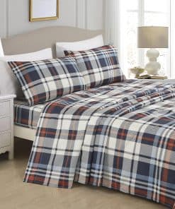 Juego de sábanas Chezmoi Collection 4 piezas Estilo Cabaña