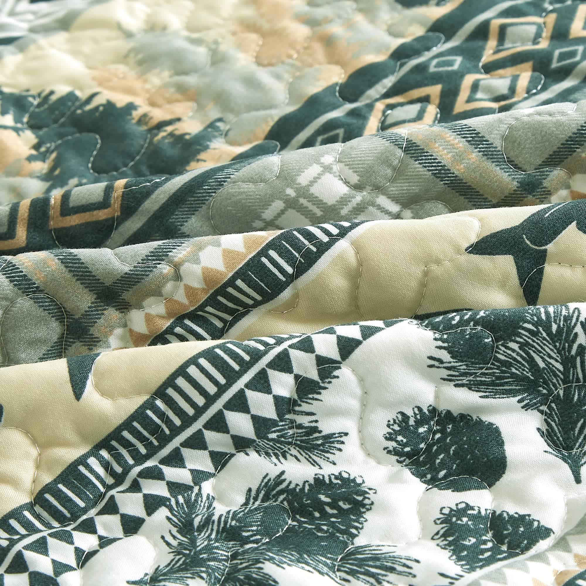 Juego de Colcha Chezmoi Collection Lake 3 Piezas Queen - - Imagen 9