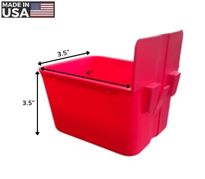 Bebederos de comida y agua para conejos y cobayas, Locking - Imagen 3