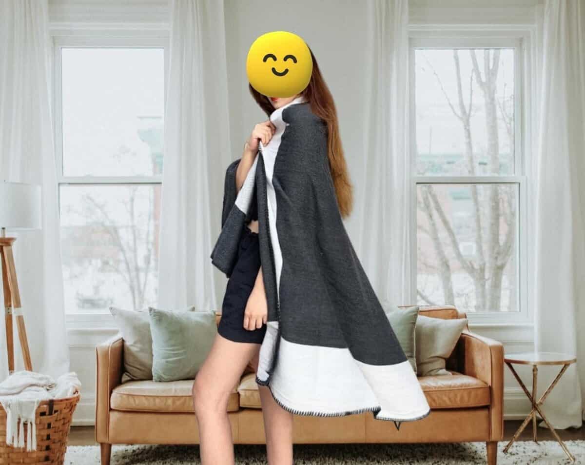 Manta Suave de Punto de Cachemira Falsa Mantas de Tiro - Imagen 5