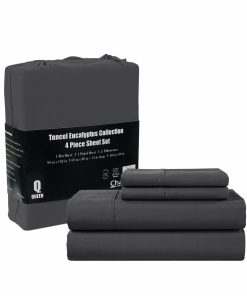 Juego de sábanas 100% Tencel CHATEAU HOME -Gris Oscuro