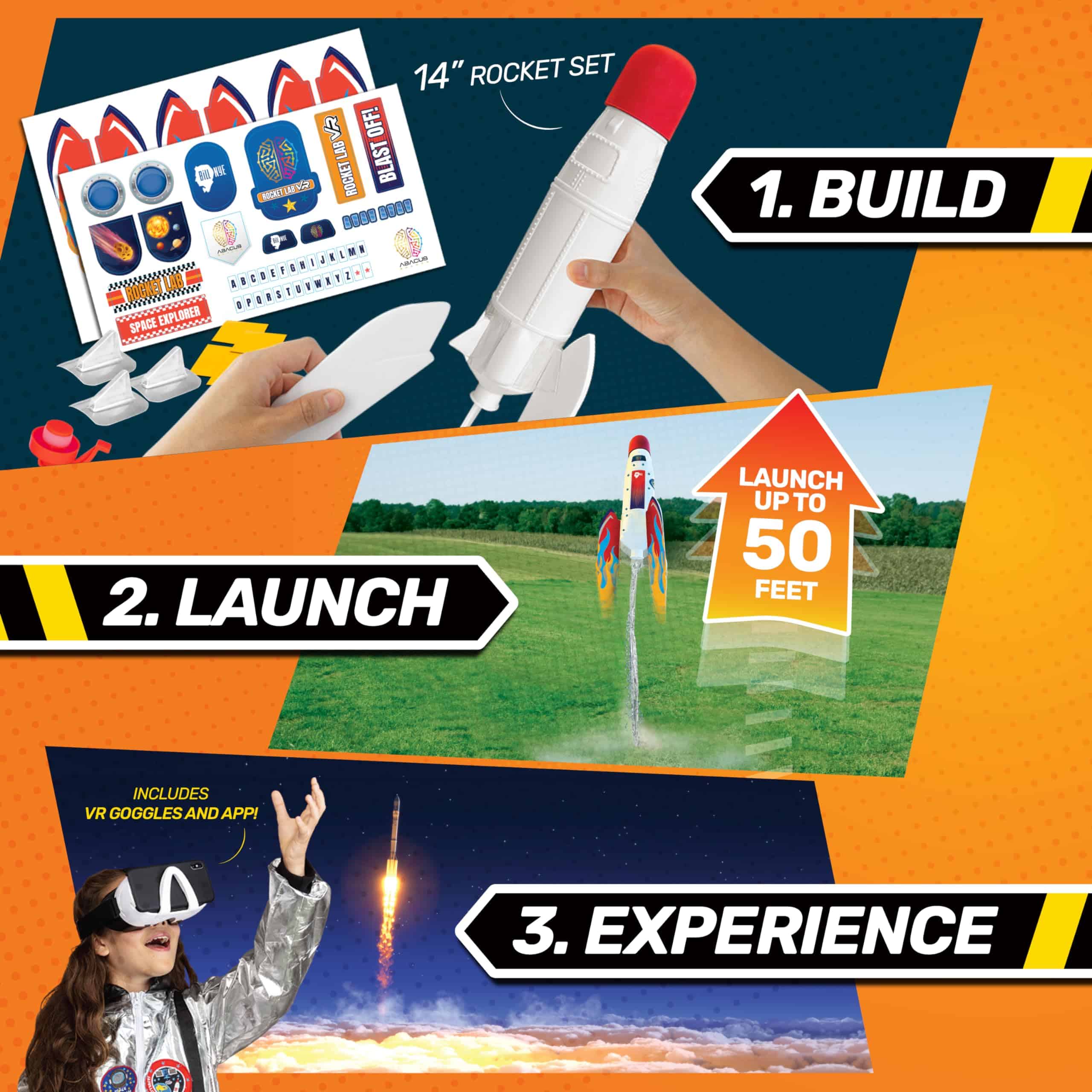 Abacus Brands Bill Nye's Science Squad: Rocket Lab VR - Kit - Imagen 4