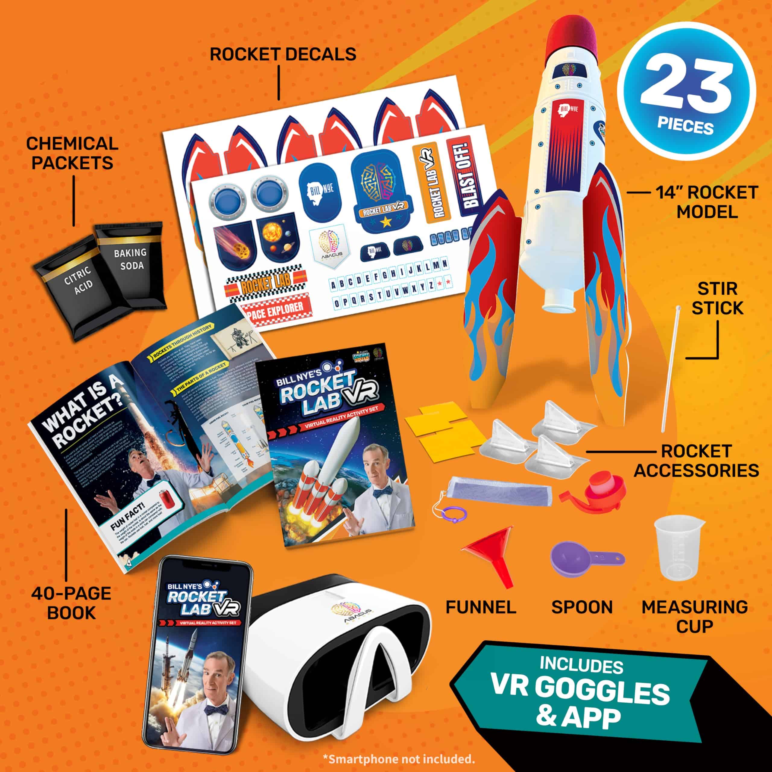 Abacus Brands Bill Nye's Science Squad: Rocket Lab VR - Kit - Imagen 3