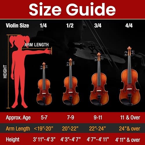 Violín de Madera Maciza Pyle, Tapa de Abeto y Lados de Arce - Imagen 6
