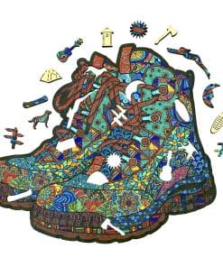 Rompecabezas de Botas de Senderismo de Madera - Diseño