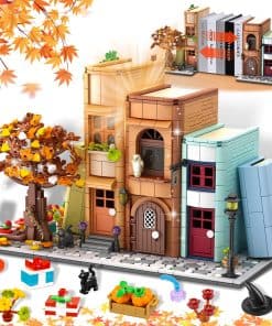 Kit de construcción de Casa Mágica Zylvoxia Bookend,