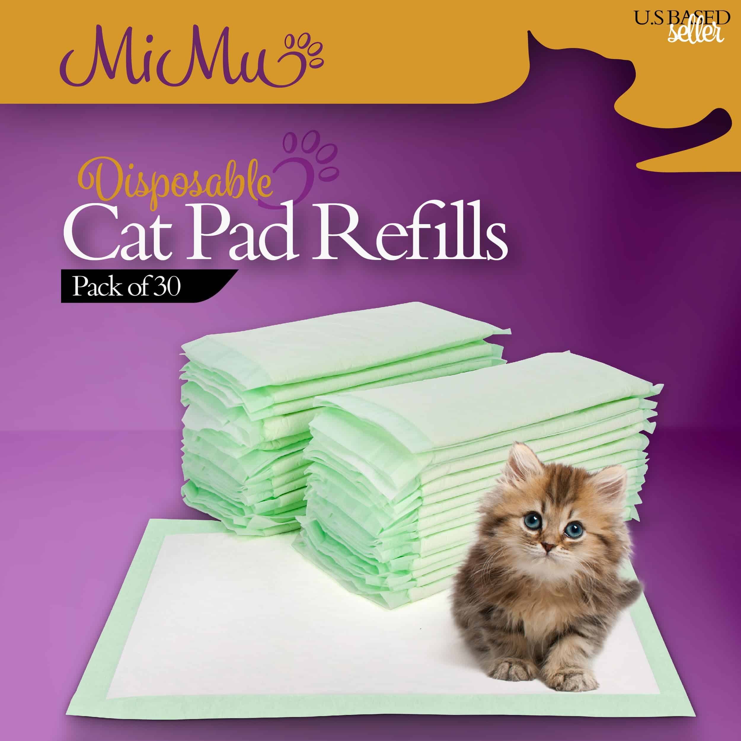 MiMu Cat Litter Liners Recambio - 30 Paquete Almohadillas - Imagen 4
