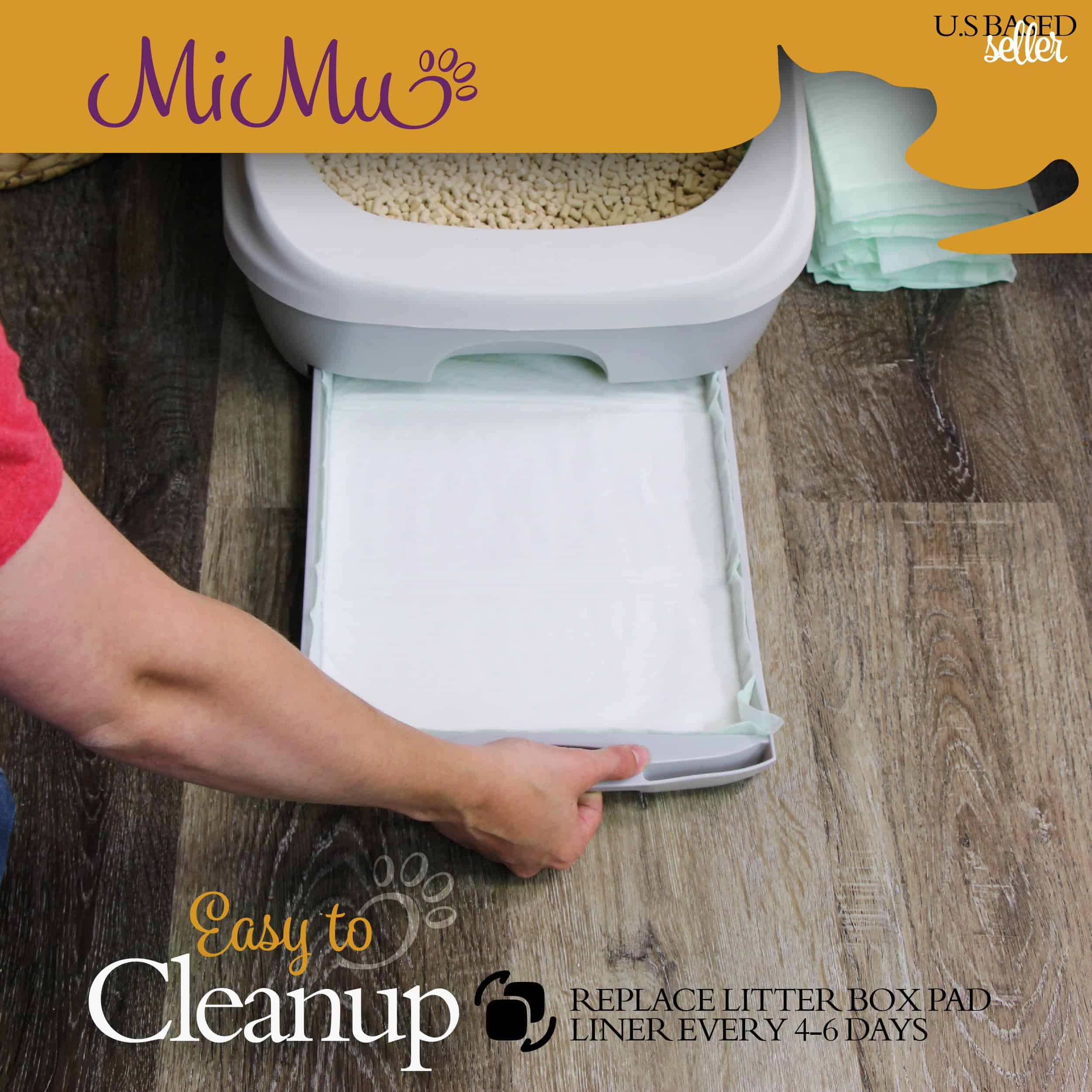 MiMu Cat Litter Liners Recambio - 30 Paquete Almohadillas - Imagen 3