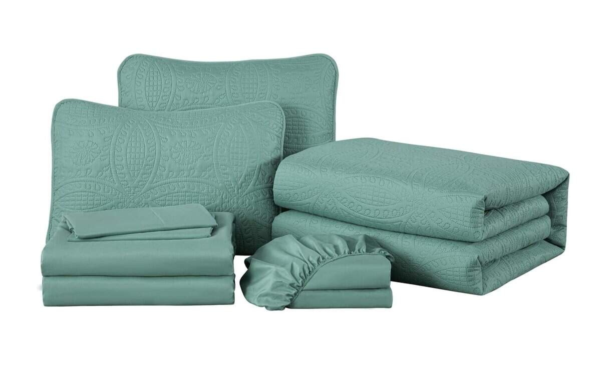 Chezmoi Collection Juego de Cama Liam Tamaño King en una - Imagen 10