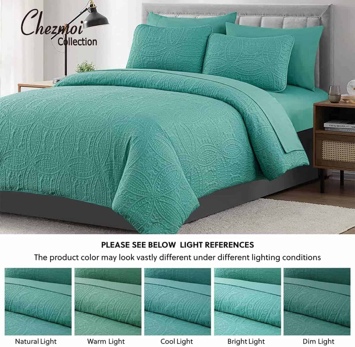 Chezmoi Collection Juego de Cama Liam Tamaño King en una - Imagen 6