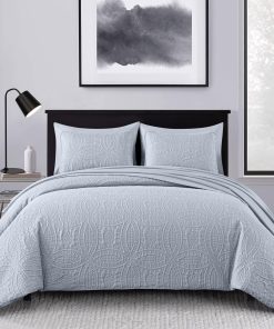 Chezmoi Collection Juego de Cama Comforter Liam Gris