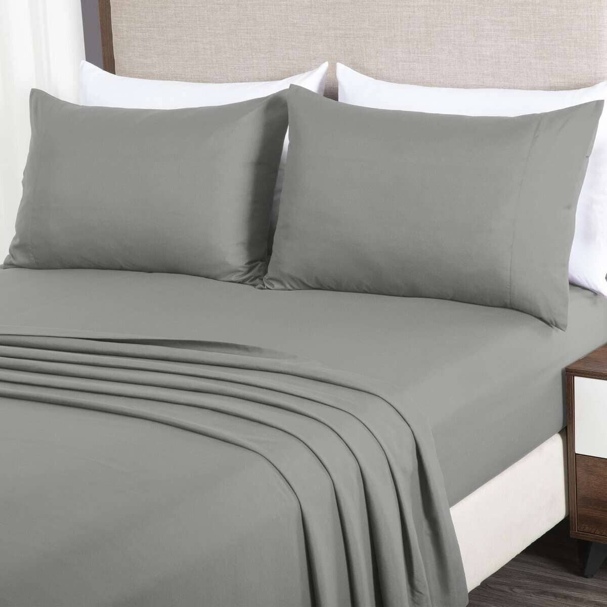 Juego de Cama con Edredón Chezmoi Collection Liam Gris - Imagen 5